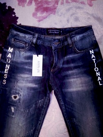 Фирменные джинсы Amnezia. В наличии размерный ряд: 26, 27,28, 29 Все замеры конк. . фото 3
