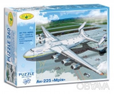 Пазлы для детей с изображением различных самолетов, полем размером 330*230 мм, я. . фото 1