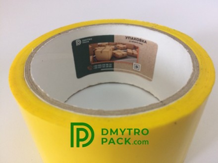Скотч упаковочный цветной (желтый) 48мм*45мкм*50 м применяется:
? для упаковыван. . фото 7