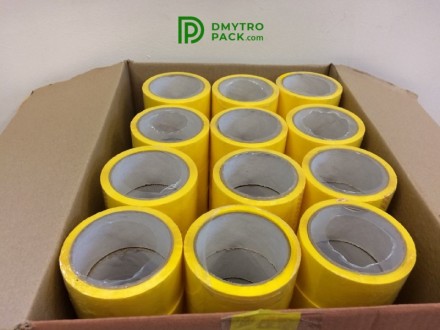 Скотч упаковочный цветной (желтый) 48мм*45мкм*50 м применяется:
? для упаковыван. . фото 4