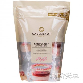 Жемчужины розовые Crispearls Barry Callebaut очень вкусные и нежные. Изготовленн. . фото 1