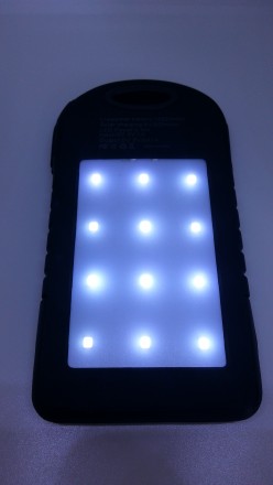 Power Bank Solar з LED панеллю

Характеристики:

Виходи: 2 в 5V1A
Час заряд. . фото 6
