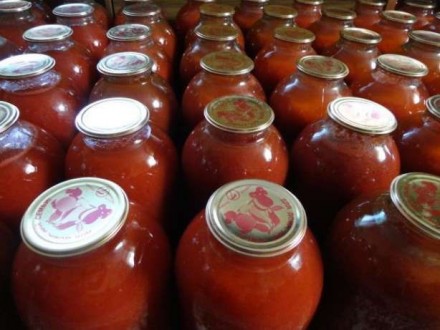 Продам вкусный томатный сок в 3-х литровых банках домашнего приготовления (без к. . фото 3