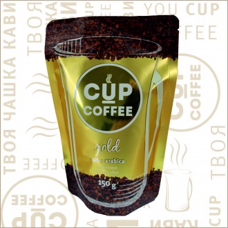 Кава "Cup-Coffee" GOLD сублiмована 150гр
ящик 25шт. опт от ящика. доставка бесп. . фото 3
