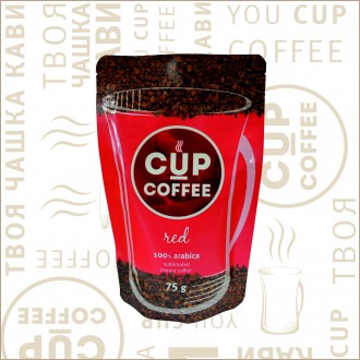 Кава "Cup-Coffee" RED сублiмована 75гр
ящик 40шт. опт от ящика. доставка беспла. . фото 2