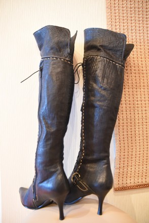 НОВЫЕ, кожаные женские ботфорты  Gotti 37 р (на стопу 24 см), очень качественная. . фото 6
