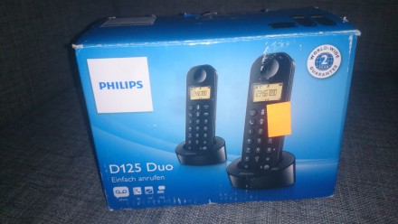 2 радиотелефона Philips D125

Привезены из Европы. Новые. Проверены (вставляли. . фото 3