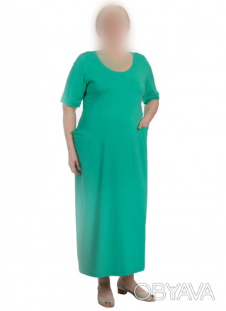 Платье, новое, с биркой, Италия, cotton+8% эластана, за счёт чего мягко и достат. . фото 1
