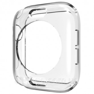 Чехол TPU прозрачный 360 для Apple Watch 38mm (Прозрачный). . фото 4