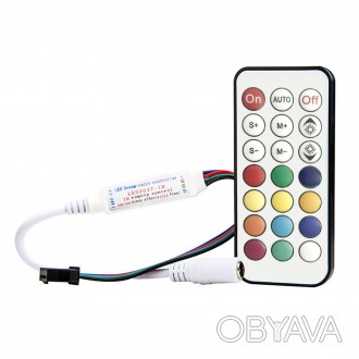 
SMART RGB контроллер PROLUM IR 21 key 1024px 5-24V S2812B; WS2811; WS2813; 6803. . фото 1