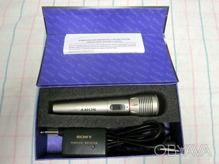 Продам радио микрофон SONY . Новый не бывший в использовании в заводской упаковк. . фото 1