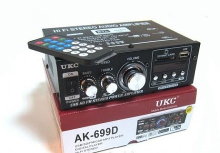 Предлагаем Вам недорогой интегральный стерео усилитель UKC AK-699D с поддержкой . . фото 2