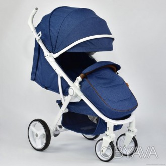 Детская прогулочная коляска Joy 6881 Navi – стильное и универсальное транспортно. . фото 1