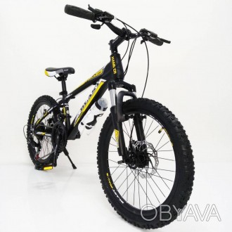 Горный подростковый велосипед Модель S300 BLAST NEW черно желтый 20 дюймов рама . . фото 1