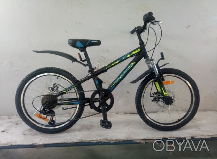 Горный велосипед 20 дюймов Crosser Sky для подростков ростом от 115-130 см, обор. . фото 1