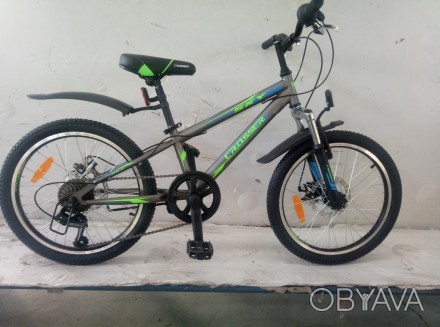 Горный велосипед 20 дюймов Crosser Sky для подростков ростом от 115-130 см, обор. . фото 1