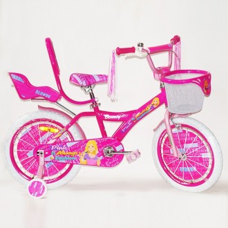 
Детский двухколесный велосипед для девочки с корзинкой BEAUTY
Велосипед оснащен. . фото 4