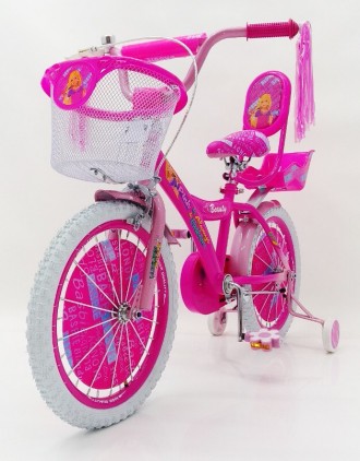 
Детский двухколесный велосипед для девочки с корзинкой BEAUTY
Велосипед оснащен. . фото 5