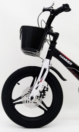  ↵
 
 
Детский двухколесный велосипед 1650D-HAMMER HUNTER черный. Магниевая рама. . фото 7