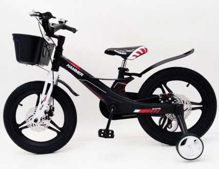  ↵
 
 
Детский двухколесный велосипед 1650D-HAMMER HUNTER черный. Магниевая рама. . фото 4