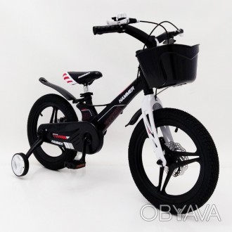  ↵
 
 
Детский двухколесный велосипед 1650D-HAMMER HUNTER черный. Магниевая рама. . фото 1