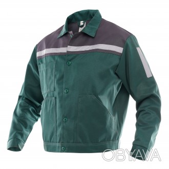 Куртка рабочая мужская зеленая   укороченная куртка
Регулировки по ширине: на к. . фото 1