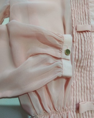 Легкая розовая блуза от голландского бренда SuperTrash для девочки в размере 14(. . фото 5