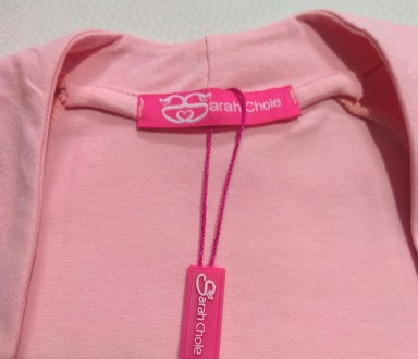 Светло-розовое однотонное болеро от итальянского бренда Sarah Chole для девочки . . фото 3