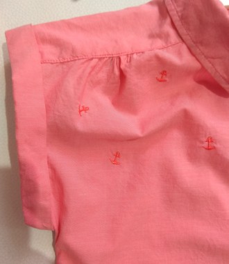 Стильная коралловая рубашка с принтом якорей от голландского бренда Gaastar для . . фото 4