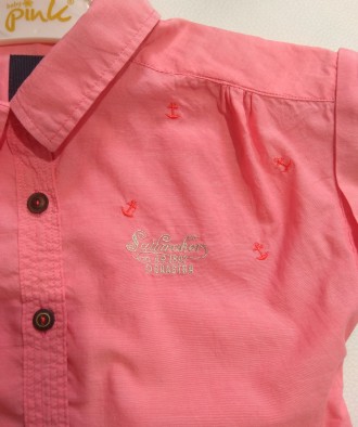Стильная коралловая рубашка с принтом якорей от голландского бренда Gaastar для . . фото 5