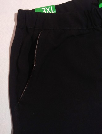 Черные легкие кюлоты от итальянского бренда Benetton для девочки в размере 13-14. . фото 4