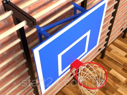 Щит баскетбольный с фермой навешивается на шведскую стенку или другую подходящую. . фото 5