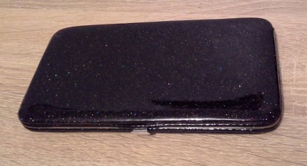 Продам новый кошелек-партмоне.
Цвет - черный, лакированный, с блестками.
Разме. . фото 2