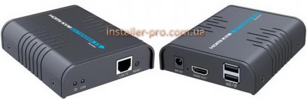 Комплект Lenkeng LKV373KVM – это удлинитель, способный передать HDMI  сигнал до . . фото 2