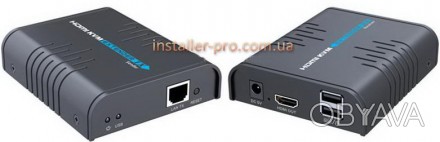 Комплект Lenkeng LKV373KVM – это удлинитель, способный передать HDMI  сигнал до . . фото 1