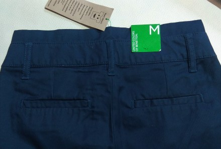 Стильные темно-синие брюки от итальянского бренда Benetton для девочки в размере. . фото 5
