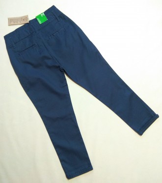 Стильные темно-синие брюки от итальянского бренда Benetton для девочки в размере. . фото 3