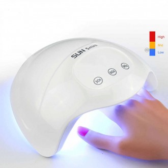  Сушилка для ногтей Sun 5 Mini New, UV LED гибридная лампа для сушки гель-лака, . . фото 6