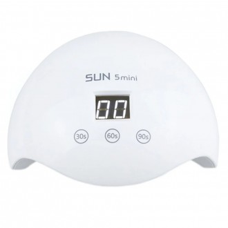  Сушилка для ногтей Sun 5 Mini New, UV LED гибридная лампа для сушки гель-лака, . . фото 7