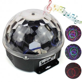  
 Светодиодный диско-шар Led Magic Ball Light подойдет для домашних праздников . . фото 2