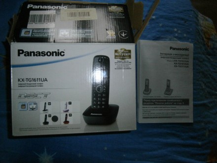 Цифровой безпроводной телефон Panasonic KX-TG1611UA новый. . фото 5