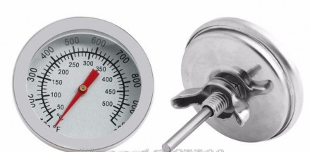 Термометр для коптильни барбекю печи духовки из нержавеющей стали, огнеупорное с. . фото 4