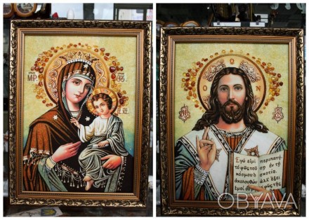 Продається тільки парою. Ісус та Марія з немовлям.

Неперевершена ручна робота. . фото 1