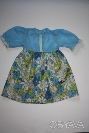 Новое платье для малышки из натурального хлопка, р.68, материал - верхняя часть . . фото 1