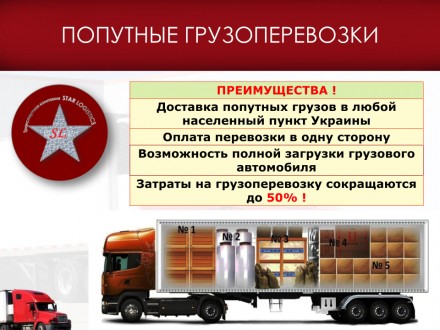 Транспортная компания "STAR LOGISTICS" предоставляет услуги грузовых перевозок в. . фото 4