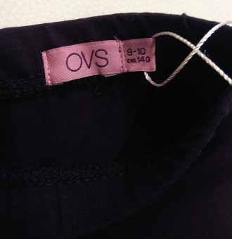 Темно-синие укороченные однотонные лосины / леггинсы от итальянского бренда OVS . . фото 4