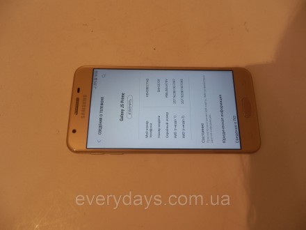 
Смартфон б/у Samsung Galaxy J5 Prime G570F/DS Gold АЦ №7250 на запчасти
- в рем. . фото 3