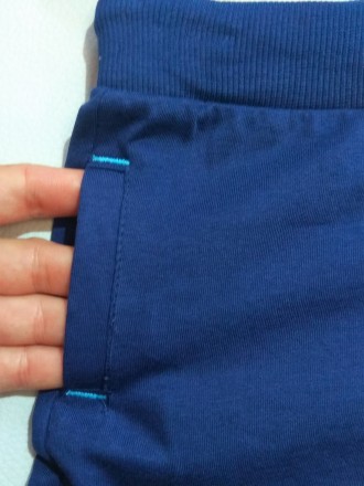 Сине-голубой комплект с принтом Микки от итальянского бренда Fagottino для мальч. . фото 7