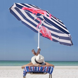 Пляжный зонт от польского бренда Springos защитит от прямых солнечных лучей во в. . фото 4