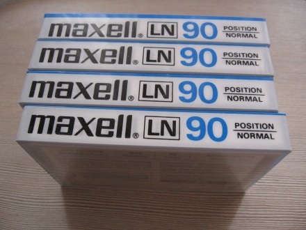 Кассета Maxell LN 90, запечатанная, в наличии 4 штуки.. . фото 4